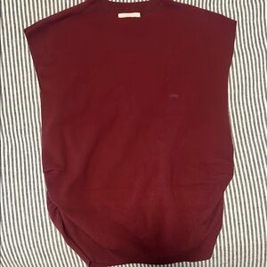 Elegant Burgundy Sleeveless Top